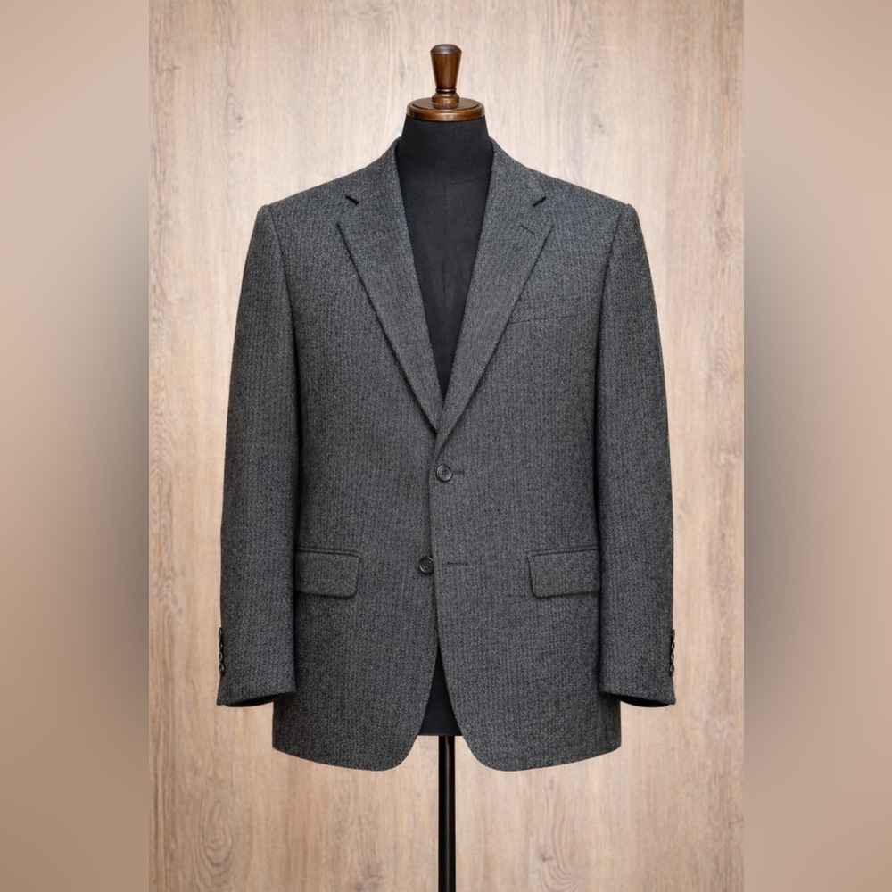 Vintage Linea U.E. 100% Wool Blazer 46T Tall Brown Suit Jacket by Haggar Canada
